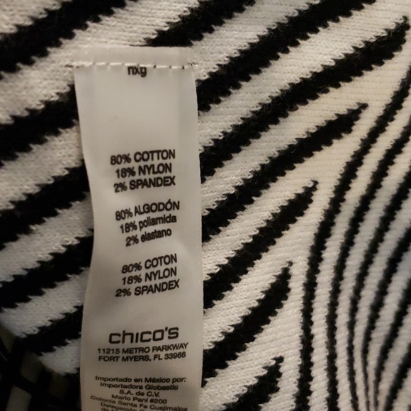 New Chico's  Cardigan Sweater Black & White - Picture 8 of 8